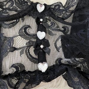 Lace mini corset top small or xs